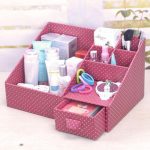 Cassettiera portaoggetti in cartone per cosmetici