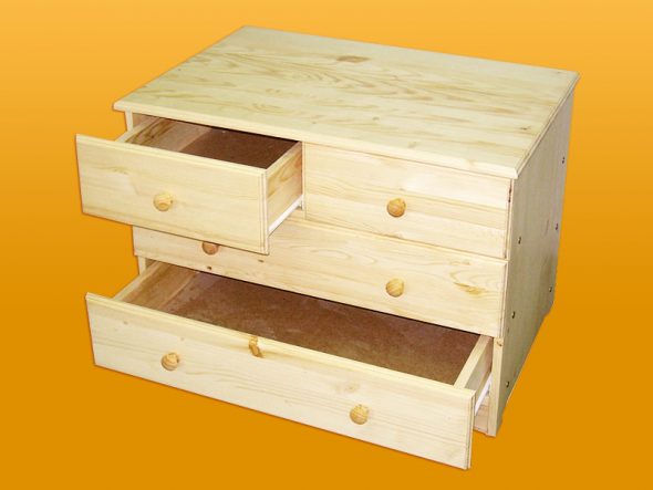 Cassetti realizzati in pannello di mobili