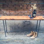 Tavolo consolle in stile loft