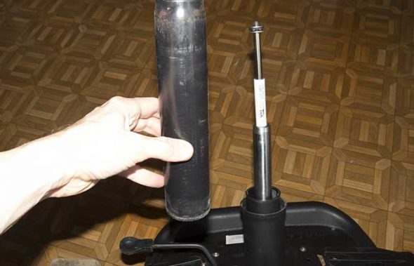 Mettiamo il tubo risultante sull'asse