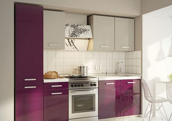 Cucina viola lattea