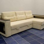 Divano angolare pieghevole con rivestimento in teflon