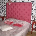 Testiera morbida rosa fai da te