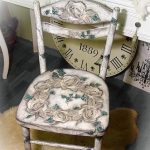 Design elegante di una sedia decorata