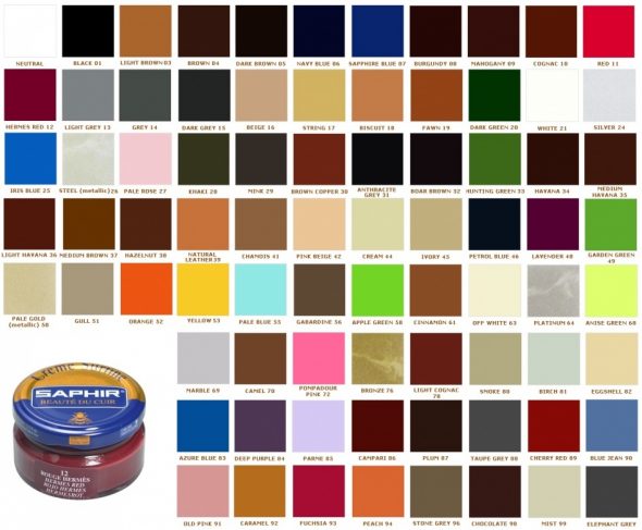 Spettro di colori crema