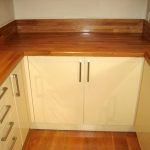 Piano del tavolo angolare in rovere