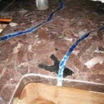 Piano di lavoro in pietra elegante con design insolito