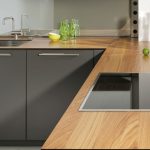 Piano di lavoro in truciolare laminato in cucina