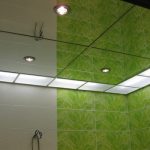 Soffitto a specchio nel bagno