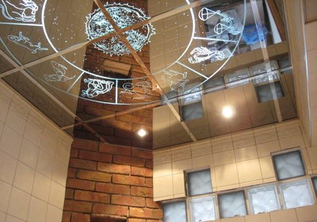 Specchi con ornamento trasparente