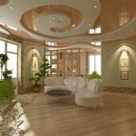 Soffitto a specchio con vortici