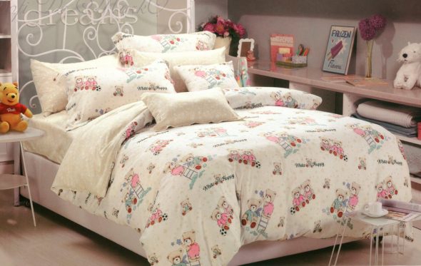Literie en satin pour enfants
