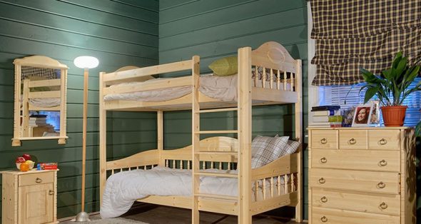 Letto a castello in legno