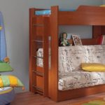 Il letto a castello può essere abbinato ad un divano