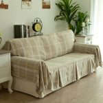 Coperta in lino a quadri