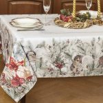 Bellissima tovaglia a tema natalizio