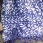 Bellissima coperta bicolore lavorata a maglia