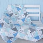 Copertina per neonato patchwork nuvola