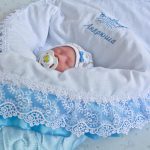 Coperta personalizzata per un neonato al momento della dimissione