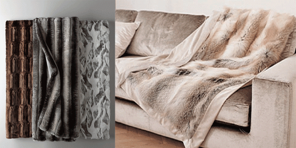 Coperta di pelliccia bifacciale