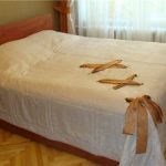 Copriletto originale leggero con fiocco