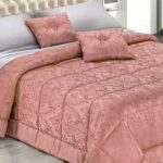 Coperta jacquard spessa e calda in rosa