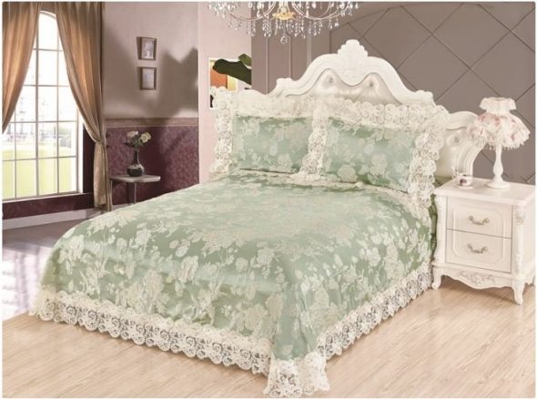 Copriletto jacquard
