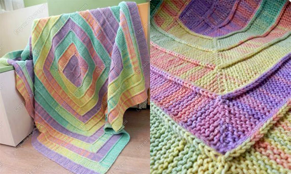 Pătură multicoloră
