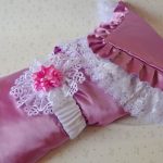 Lussuosa coperta in raso con pizzo