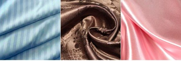 Rayures, jacquard et satin de soie