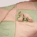 Coperta-plaid calda bicolore per neonato