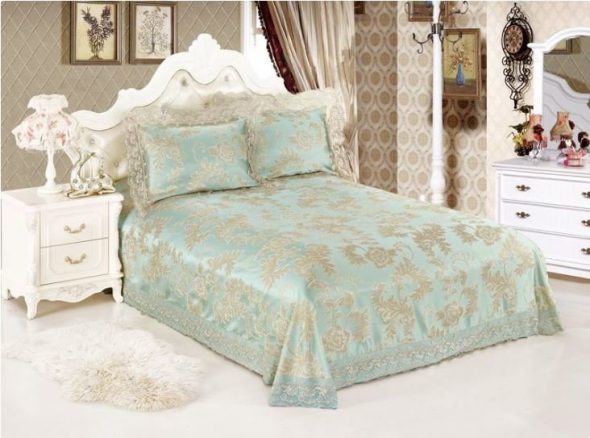 Copriletto jacquard