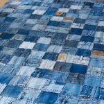 Trapunta patchwork fai da te con jeans grandi