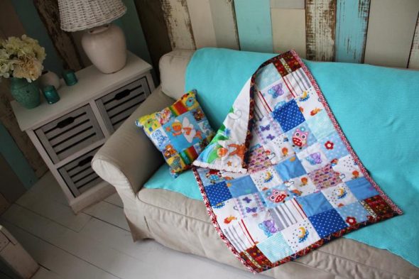 Coperta-copriletto patchwork per neonati