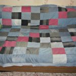 Coperta patchwork in denim