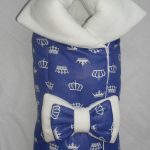 Busta trasformabile in pile con fiocco su elastico