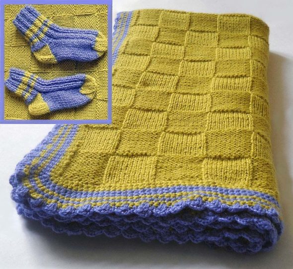 Bellissima coperta a scacchiera per bambini