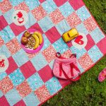 La trapunta patchwork può essere utilizzata per un picnic