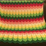 Delicata coperta in cotone a zigzag