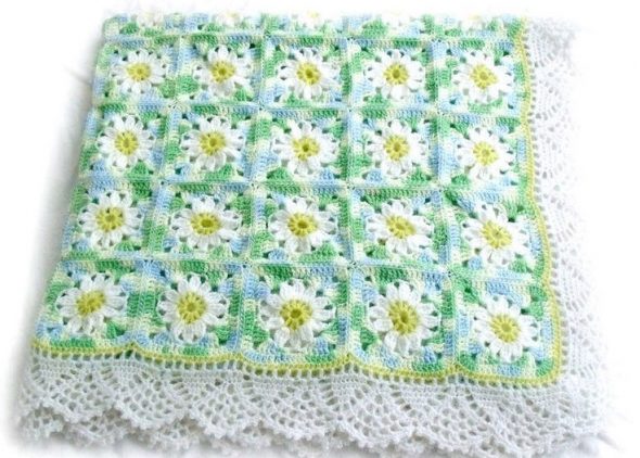 Coperta con motivi floreali