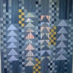Coperta per albero di Natale in denim patchwork