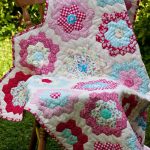 Piccola coperta patchwork esagonale