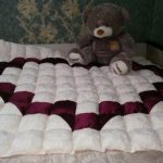 Coperta patchwork a forma di cuore