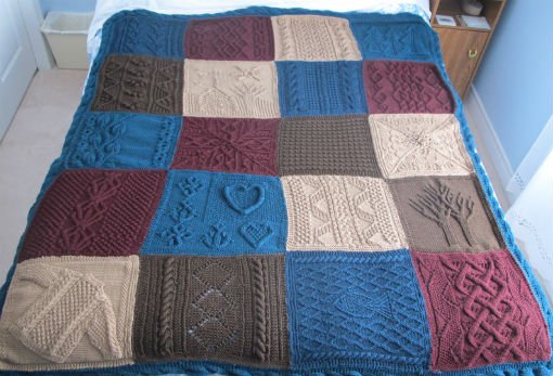 Coperta composta da quadrati diversi