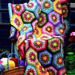 Coperta patchwork all'uncinetto