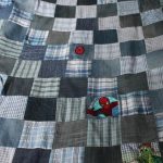 Coperta in denim patchwork per bambino