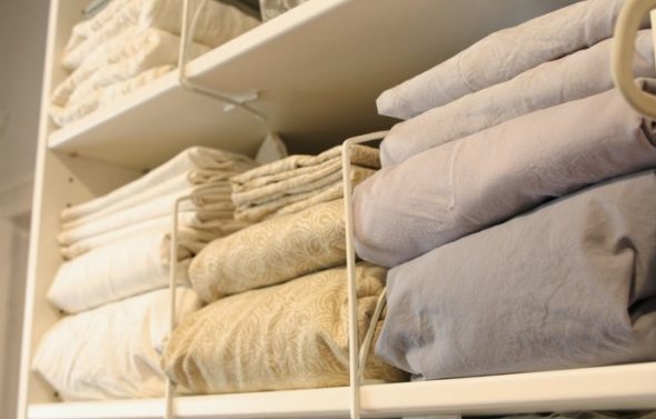 Corretta organizzazione dello stoccaggio della biancheria