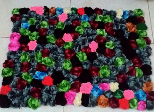 tappeto multicolore