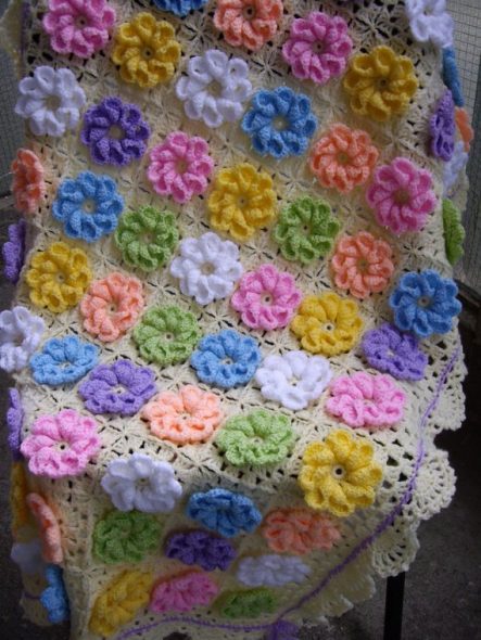 Splendida coperta floreale