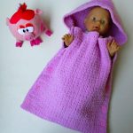 Coperta con bottoni lilla per neonati